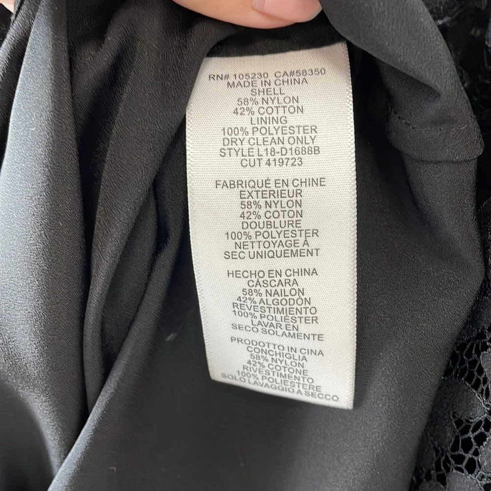 Joie Nanon B black lace sleeveless mini dress - Picture 13 of 16